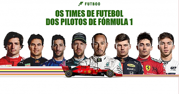 Os times de futebol dos pilotos da F1