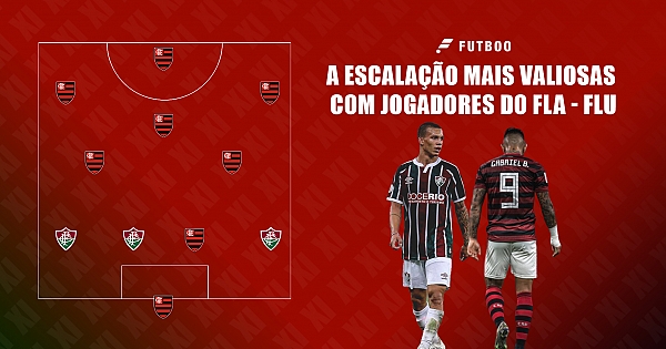 A escalação mais valiosas com jogadores do Flamengo e Fluminense
