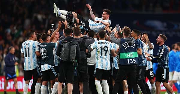 As melhores imagens do título da Argentina na Finalíssima