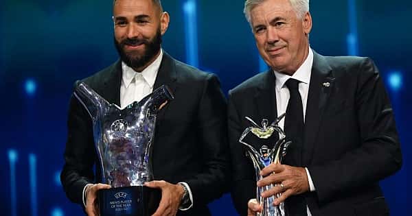 Benzema é eleito o melhor jogador europeu; confira os premiados 