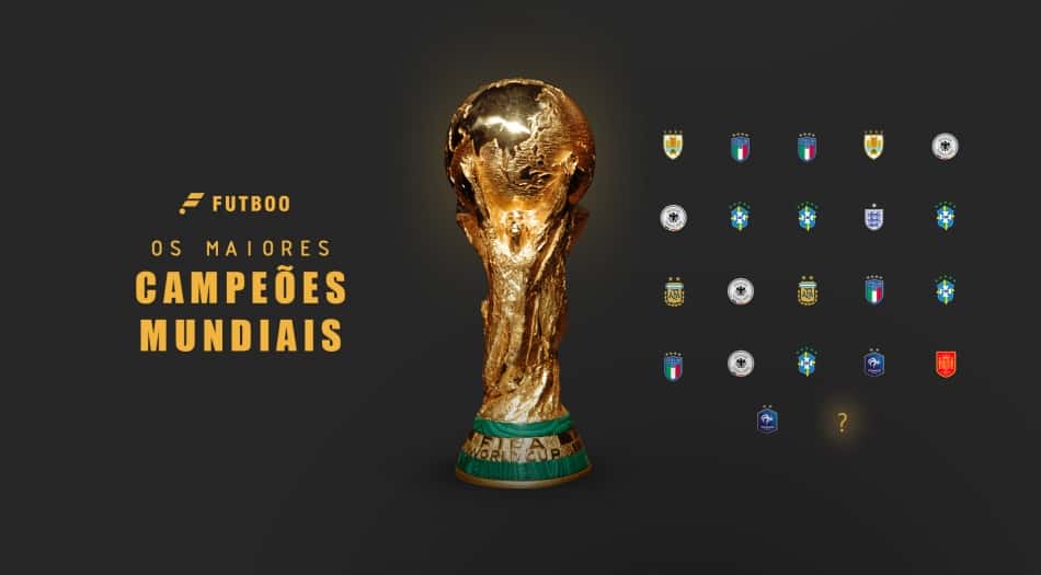Todos os campeões da Copa do Mundo: as seleções com mais títulos