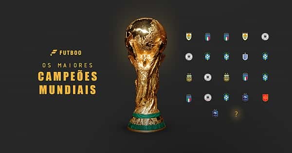 As seleções com mais títulos na Copa do Mundo