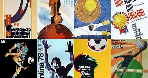 Os posters das Copas do Mundo