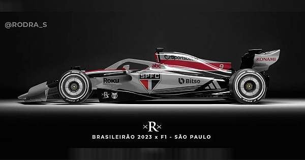 Veja como seriam os carros da Fórmula 1 com pinturas dos times do Brasileirão 2023