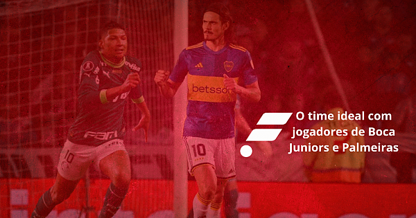 O time ideal com jogadores de Boca Juniors e Palmeiras