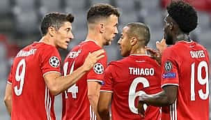 O Bayern de Munique está se despedindo nas quartas de final!