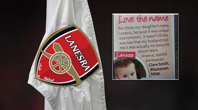 Ele chamou seu bebê de 'Lanesra'! A razão do Arsenal