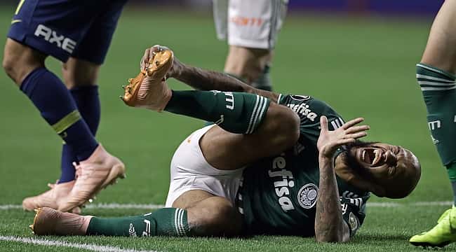 Tornozelo do felipe melo quebrado