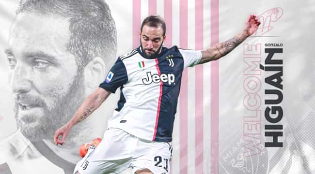 A nova equipe de Gonzalo Higuaín anunciada oficialmente