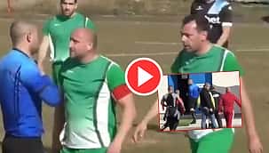 O árbitro saiu correndo do campo! Terminou a partida em 21