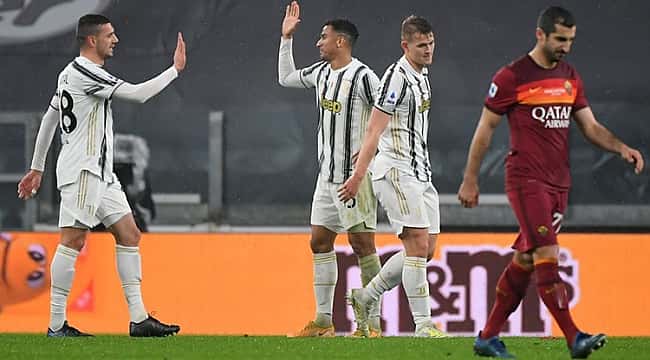 A Juventus ultrapassou Roma com 2 gols!