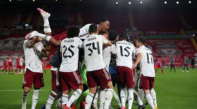Choque para Liverpool! Arsenal passou nos pênaltis