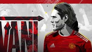 O número 7 do Manchester United foi confiado a Cavani!