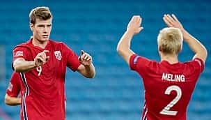 Sörloth emocionado, a Noruega venceu de forma diferente