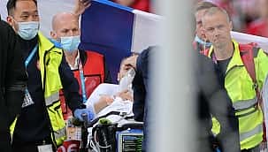 Christian Eriksen, da Dinamarca, sofre mal súbito em campo e partida é paralisada