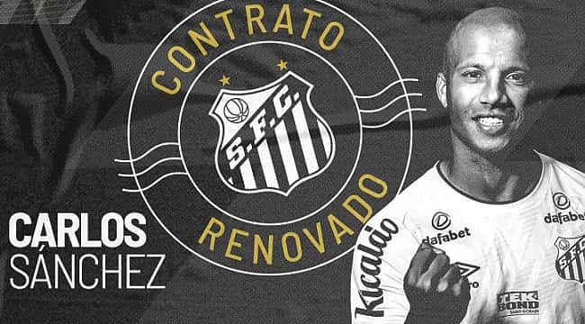 Santos renova com Carlos Sánchez: "Quero conseguir coisas importantes com o clube"