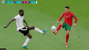 VÍDEO: Chapéu de Cristiano Ronaldo em Rüdiger "enlouquece" a web; confira as reações