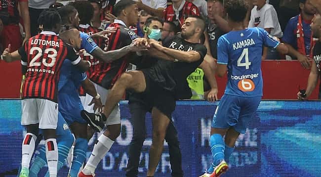 Ligue 1: As imagens da pancadaria no jogo entre Nice x Olympique