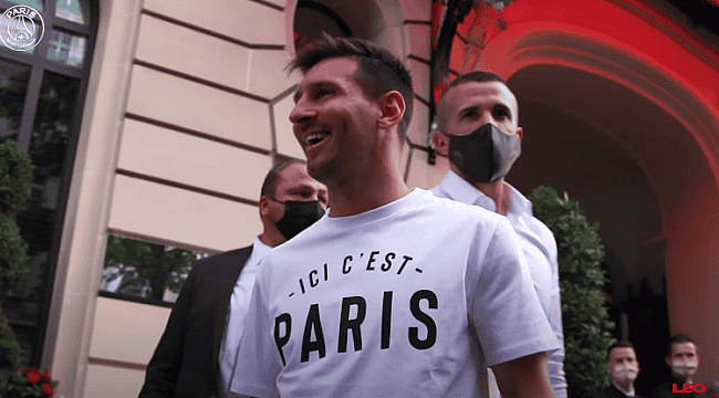 VÍDEO: O primeiro dia de Messi no PSG