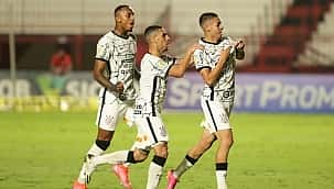 Cria do Terrão marca 1º gol como profissional, mas Corinthians leva empate do Atlético-GO no fim