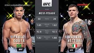 UFC Vegas 41: Em lutaça, Vettori vence Borrachinha na decisão; veja os resultados