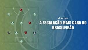 A escalação mais cara com jogadores do Brasileirão