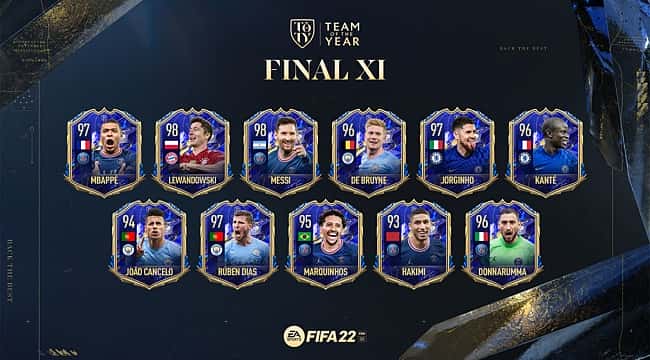 FIFA 22: Sem CR7, EA Sports anuncia a Seleção do Ano 