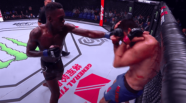 LUTA COMPLETA: Israel Adesanya desfigura adversário em sua estreia no UFC