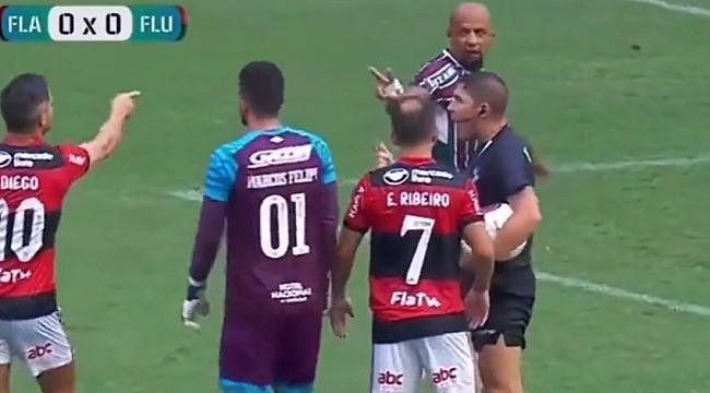 Felipe Melo e Diego Ribas tretam no 1º Fla-Flu de 2022: "Você é meu vice", provoca o volante 