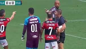 Felipe Melo e Diego Ribas tretam no 1º Fla-Flu de 2022: "Você é meu vice", provoca o volante 