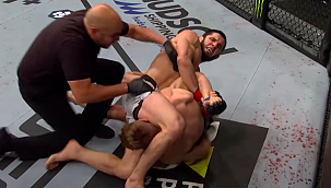 LUTA COMPLETA: Makhachev 'enverga' braço de Dan Hooker e vence no primeiro round