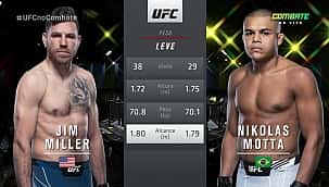 UFC Vegas 48: Nikolas Motta estreia com derrota após ser nocauteado por Jim Miller