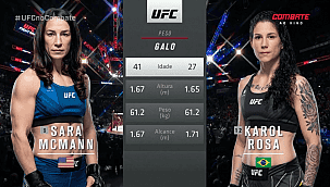UFC Columbus: Karol Rosa é anulada por Sara McMann e tem sequência de vitórias interrompida
