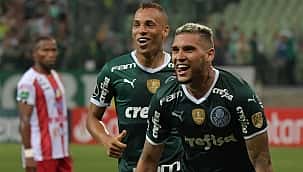 Com direito a 4 de Navarro e golaços de Veiga, Palmeiras goleia Petrolero por 8 a 1