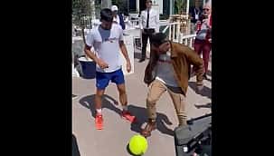 Neymar joga altinha com Djokovic e Verratti no Masters 1000 de Monte Carlo; assista! 