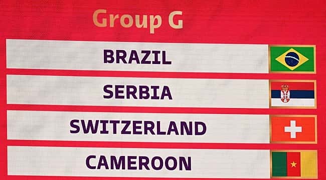 As datas dos jogos do Brasil na fase de grupos da Copa do Mundo de 2022