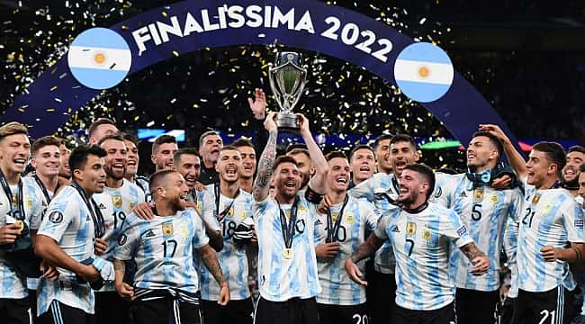 Galeria de fotos do título da Argentina na Finalíssima