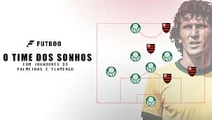 O time dos sonhos com jogadores do Palmeiras e Flamengo