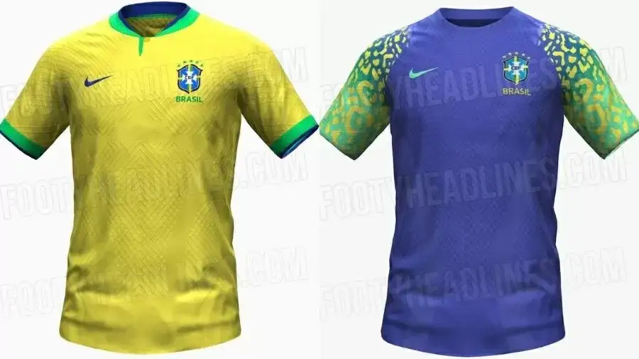 Site vaza camisa do Brasil para a Copa do Mundo de 2022 no Catar