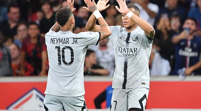 Com show de Neymar e Mbappé, PSG goleia o Lille por 7 a 1 pela 3ª rodada do Francês