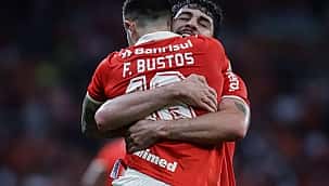 Inter vence o Fluminense, impede vice-liderança do rival e chega ao G6 do Brasileirão 