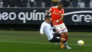 Entrada dura de Fagner em Wanderson gera revolta na internet; confira a repercussão 