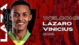 Flamengo acerta a venda do atacante Lázaro ao Almería-ESP por 7 milhões de euros