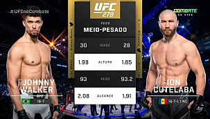 UFC 279: Johnny Walker finaliza Cutelaba e encerra má fase