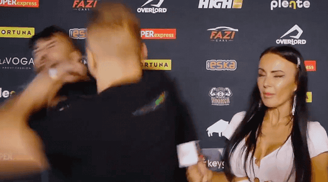 VÍDEO: Lutador de MMA invade entrevista e nocauteia youtuber