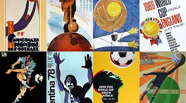 Os posters das Copas do Mundo