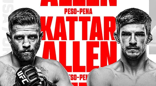 UFC Vegas 63: Kattar x Allen; confira o card completo e saiba onde assistir