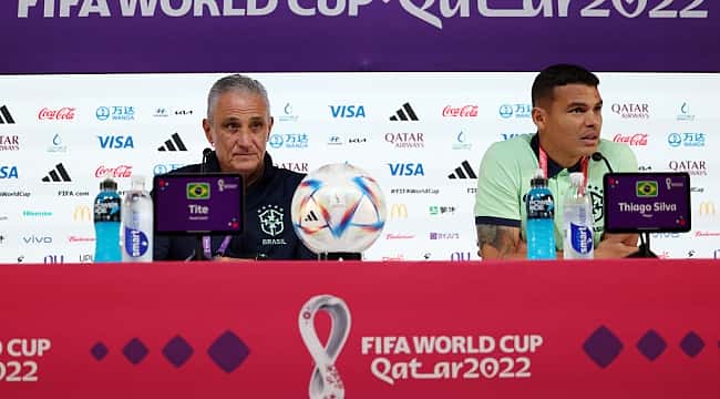 Tite esconde Brasil da estreia contra Sérvia e diz que Thiago Silva será capitão até o fim da Copa