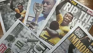 Jornais repercutem a morte de Pelé