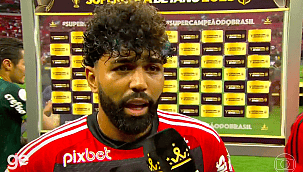 Após derrota para o Palmeiras, Gabigol dispara: "se perde um jogo, é o pior time do mundo"